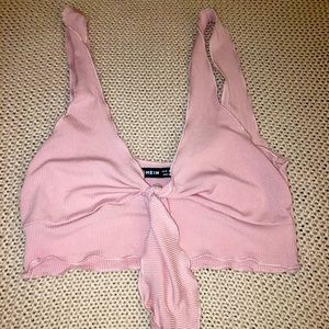 Pink crop top